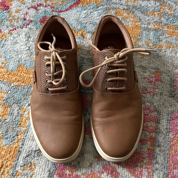 Aloha Island Brown Leather Oxfords - Picture 2 of 4